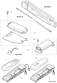 3W0035705D-Of the telephone operating unit Mounting