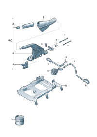 5ED711457-Trim-mnl brake rod