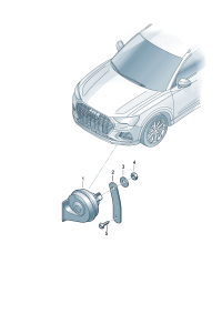 1ED951182-Bracket, signal horn