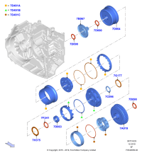 AA5Z7B067B-HUB, LINCOLN CONTINENTAL D544