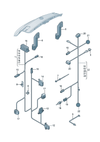 18D971147A-Harness, Cover, rr. hatch