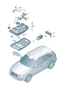 8K0959613A6PS-Potentiometer For car models with sliding roof (ghost (black))
