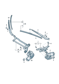 427955023-Wiper assy Motor, wiper