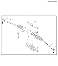 95421916-Gear, steering (incl. 1-8,10)