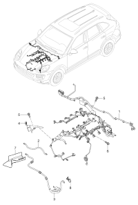 95860701041-Wiring harness Engine