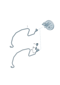 5Q0612041BB-Hose, w/vacuum Check valve & pressure sensor