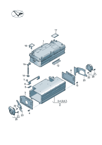 4N0915501-Exhaust, battery