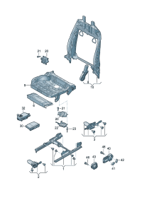 4N0959748D-Switch, seat adjuster