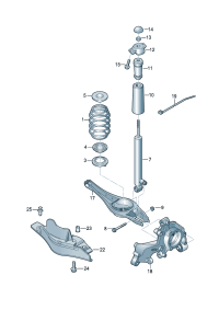 3Q0513045AH-Shock absorber-charge pressure, Electronic control  D  -07.07.2019