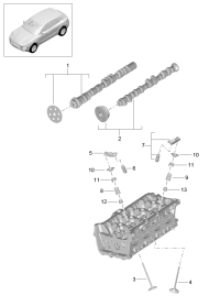 95810902200-Camshaft  For engine cooling Collar screw Apply:  Deprecated parts     D  -0