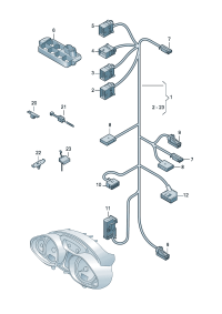 423971277G-Sub harness Panel, instrument