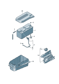 8K0915181D-Monitor-battery Cont unit