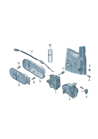 3D1837015AP-AUDI TT MK2 WINDOW MECHANISM