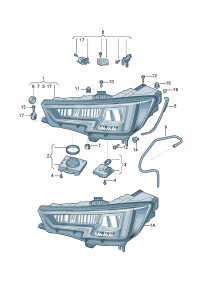 8WD941033-LED HEADLIGHT/718 BOXTER