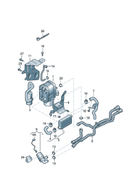 7N0965561B-WATER PUMP-AUDI A5/A6/A7