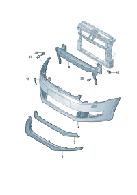 6R0805915D-Bracket, spoiler