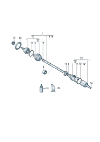 6RD498201C-BELLOW KIT/AUDI A3-TT/SEAT