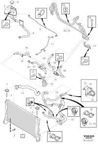 32222716-RADIATOR HOSE W124/E200/E220