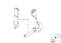 72118257797-Seatbelt & s/belt tension control lh