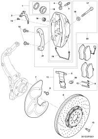 3W0698151S-BRAKE PAD FRT-BENTLEY