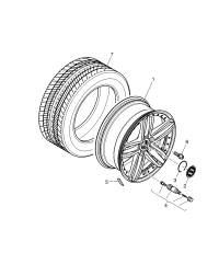 3W0601170F-WHEEL CAP-AUDI-Q7/TOUAREG
