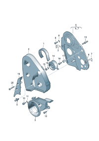 028109244-GUIDE PULLEY,V BELT-AUDI A5/R8