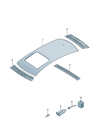 4GD817017-Roof top For car models with sliding roof