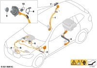 61125A3DA33-Socket comp. DC, high voltage