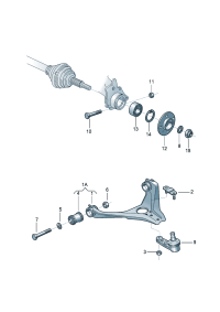 3054071533-TRACK CNTRL ARM FRT RH AUDI-Q7