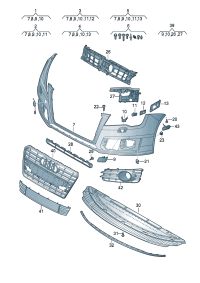 4G8807065T-Plate, bumper Add-contain position:  D-31.05.2011