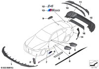 51145A63542-Beschriftung Heckklappe Schwarz lackiert