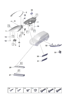 9Y0941039F-LED headlamp Deprecated parts
