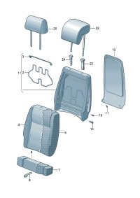 1TD88381671N-Cover, headlamp