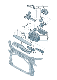 5QD129620-PORSCHE CARRERA AIR FILTER