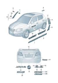 5J6853968-TRIM STRIP