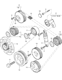 94810225901-BELT TENSIONER-AUDI/VW
