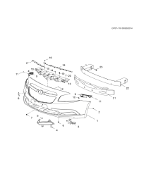 9054539-GARNISH FR BUMPER