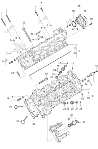 94810401503-Head, cylinder Complete: Spark plug Deprecated parts