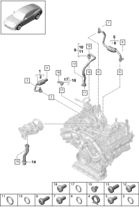 PAC145963-Coolant pipe & Coolant hose