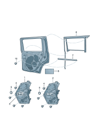 5L0839461A-Window regulator without m