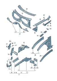 4L0805458-Bracket Plate assy-front guard