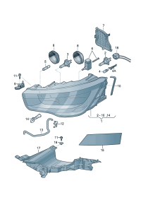 8X0941003-Halogen headlamp (For traffic only)