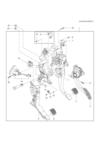 42597130-Pedal (20150403 for front use) (2nd for design see 94533713) (including 3-17)