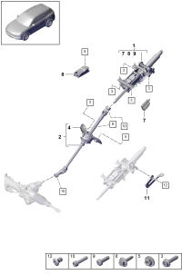 PAB419502-Steering column Deprecated parts