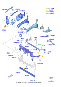 DS7Z8A284A-REINF ASSY-RAD CORE UPR