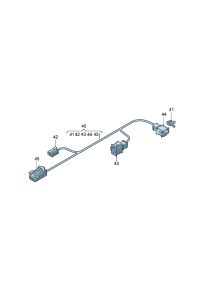 5ND971641A-Harness, for center Engine mounting kit