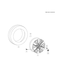 84266137-Cap, wheel decoration (cap only)