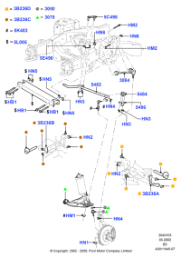 2L1Z3050A-Joint assy-ball, repair kit