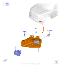 JL3Z15200A-Lamp assy-fog, rh