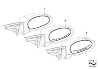 51167144303-Mirror glass heated wdo lh